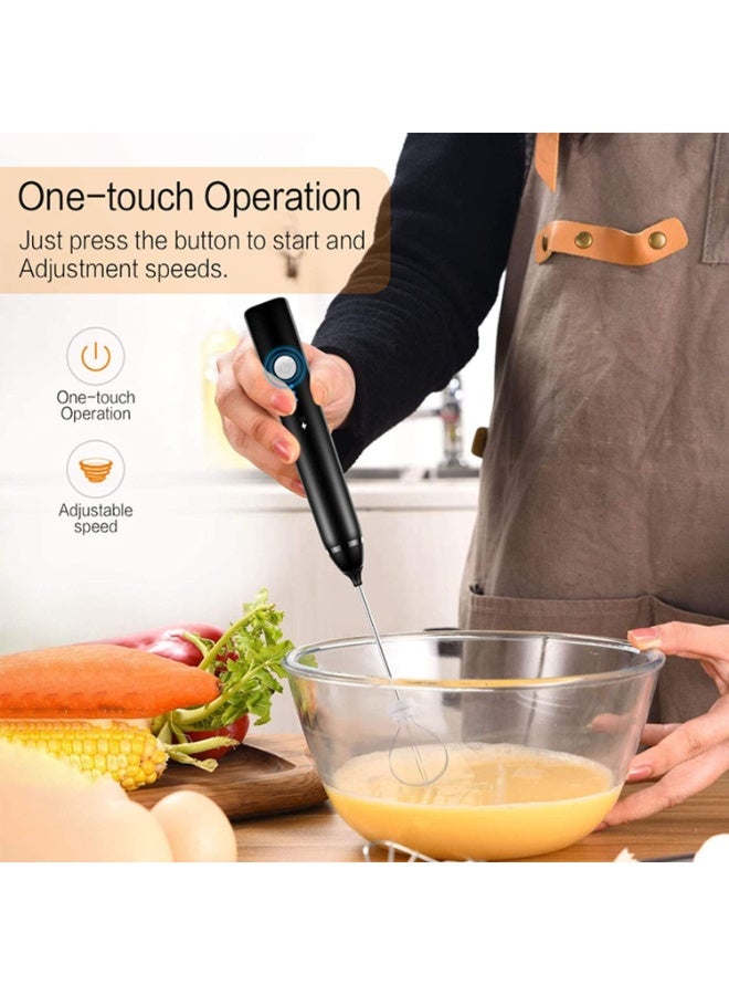 Drink Frother – USB Electric Mixer for Cappuccinos, Hot Chocolate, Milkshakes, and Egg Whipping - Image 2